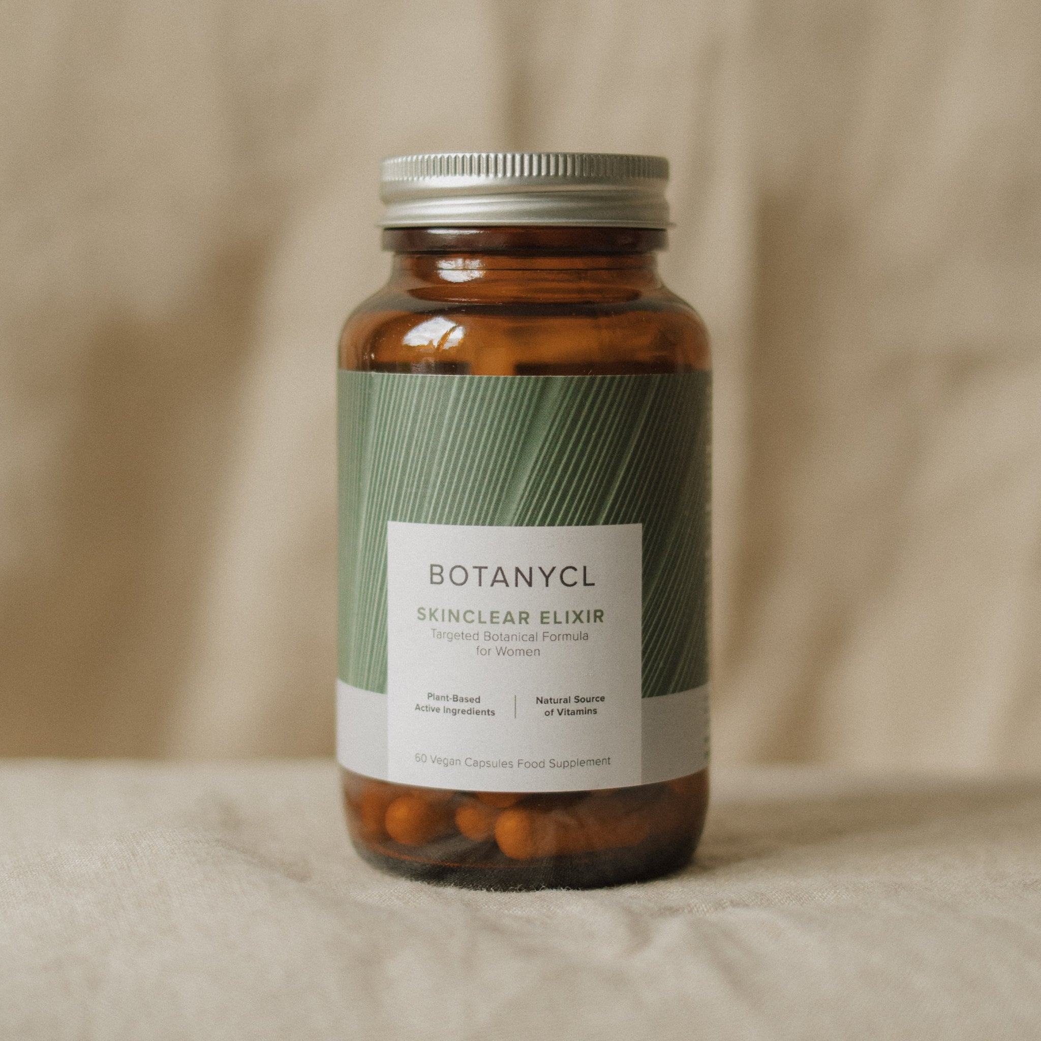 Botanycl SkinClear Elixir on a natural background